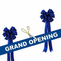 Grand Opening Kit-10 1/2" Ceremonial Scissors, Ribbon, Bows (Blue)